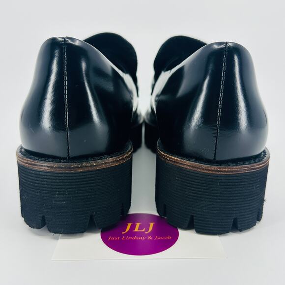 Intentionally Blank Women's HK-2 Croc Embossed Horsebit Lug Sole Loafers Size 9 - Picture 6 of 11